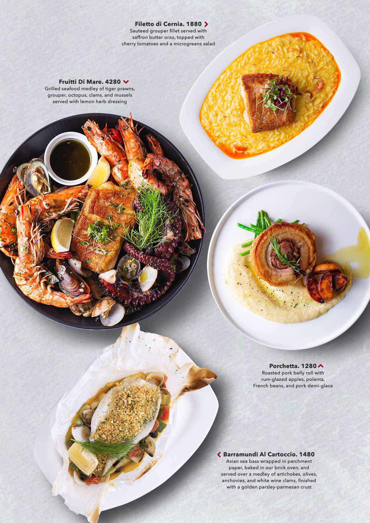Premium main courses